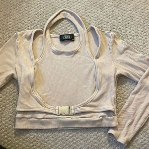 Cider Beige Long Sleeve Top